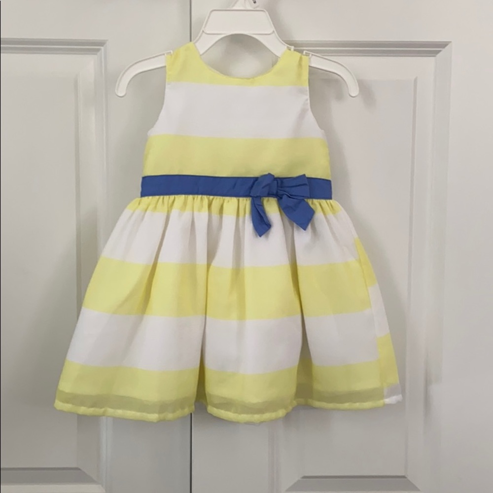Carter’s Yellow and White Striped Dress